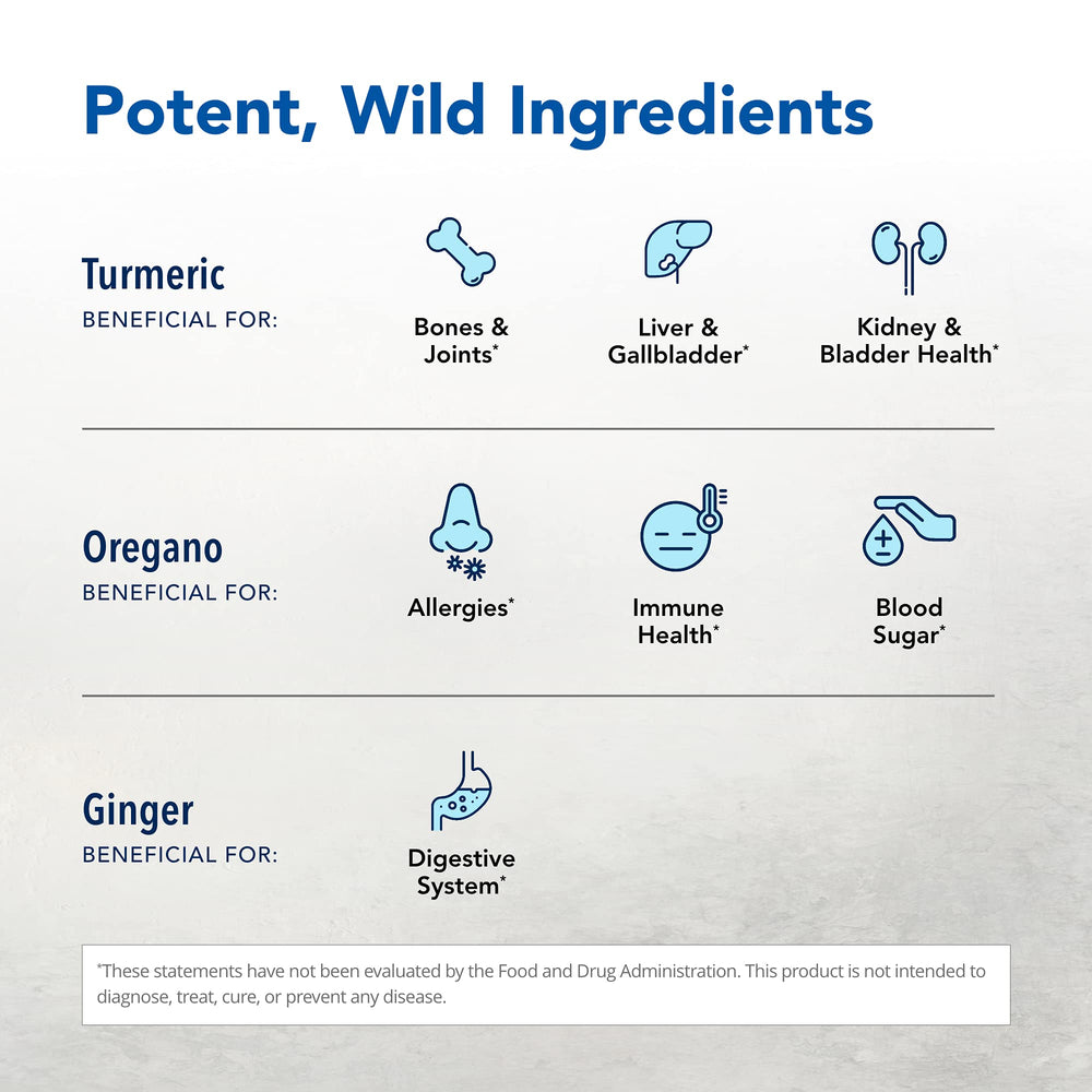 North American Herb and Spice Turmeric Power-Plus capsules close-up showing easy daily dosing.