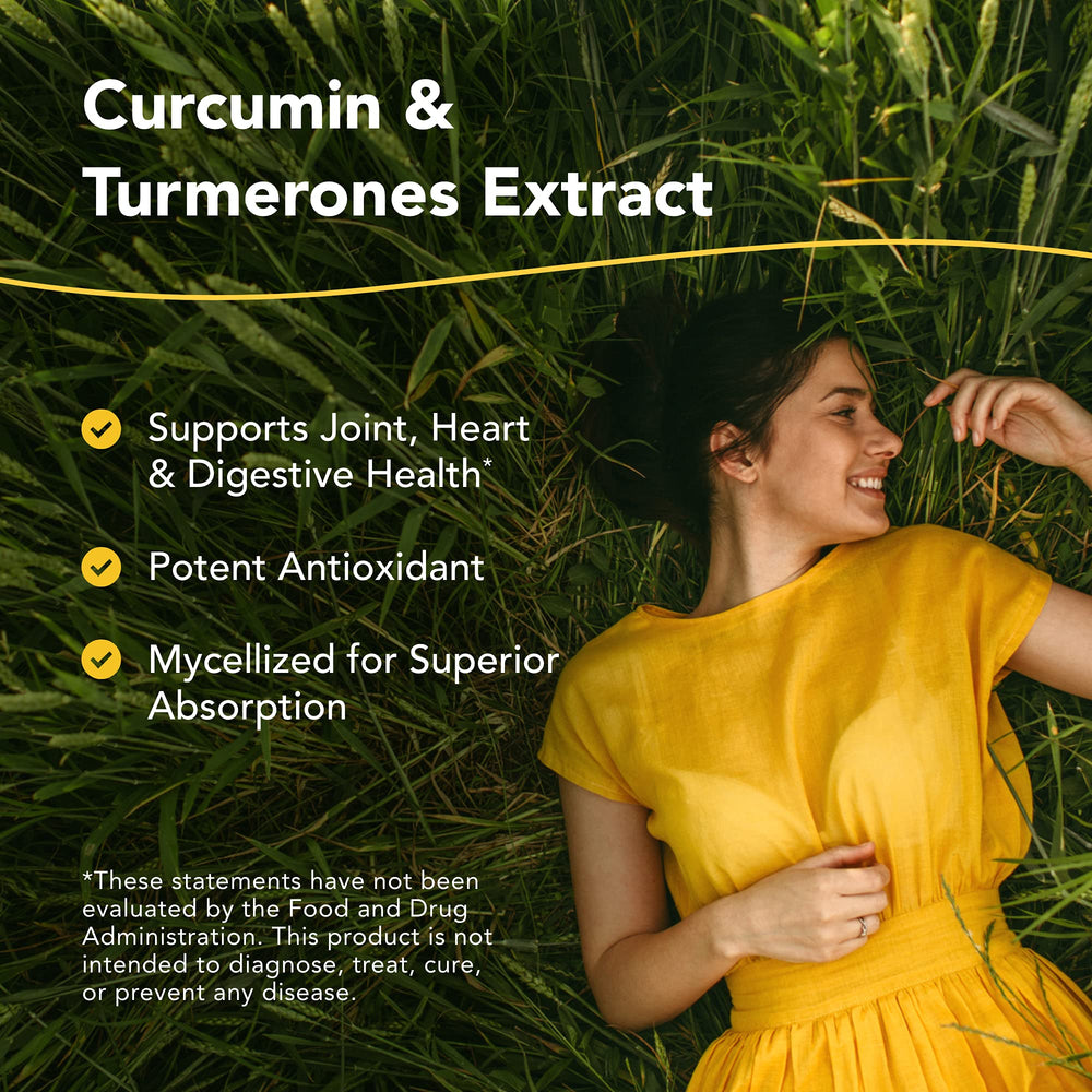 North American Herb and Spice Turmeric Power-Plus label close-up highlighting organic ingredients.