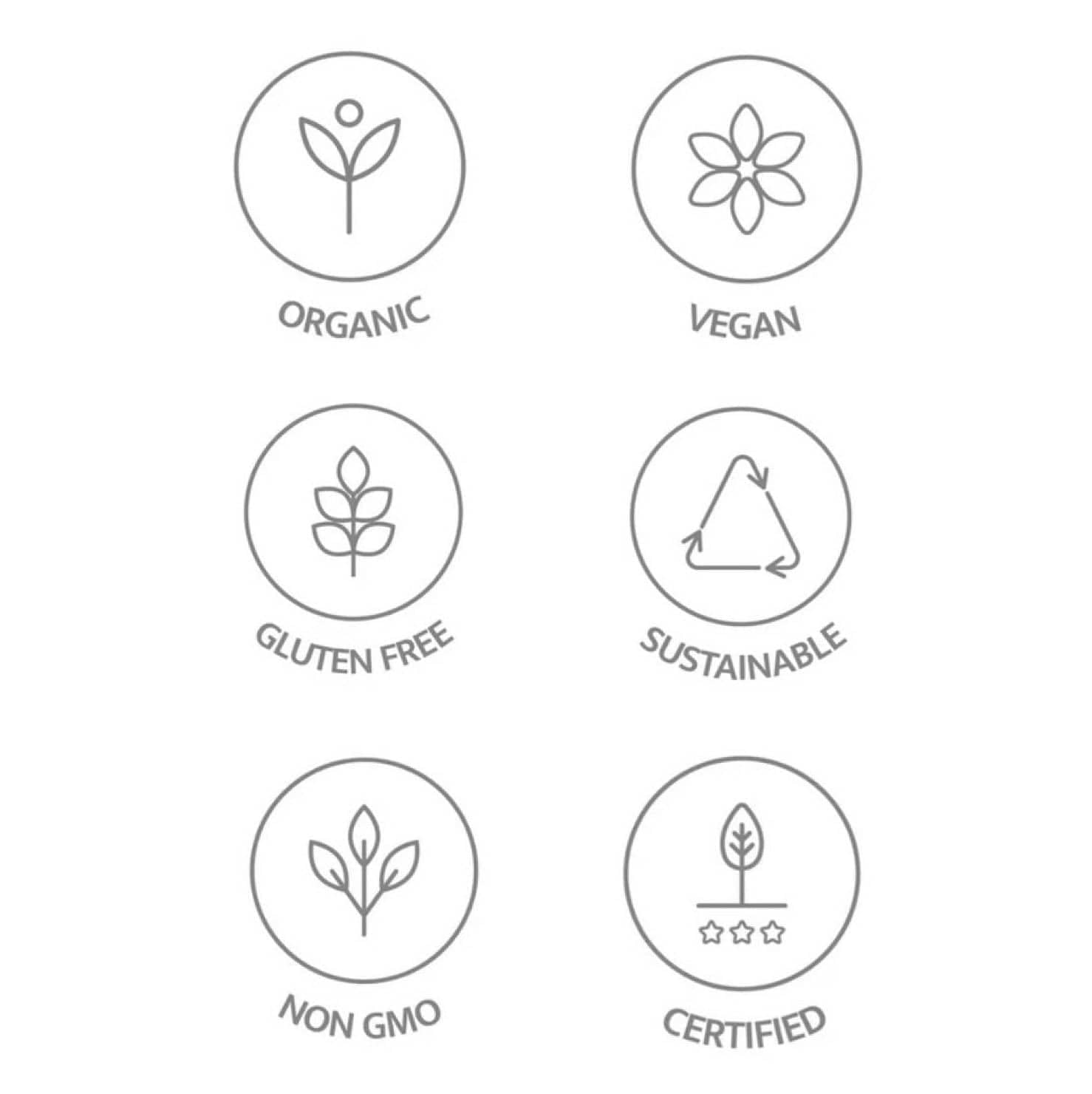 North Spore Clarity organic certifications badge signaling purity and strict production standards.