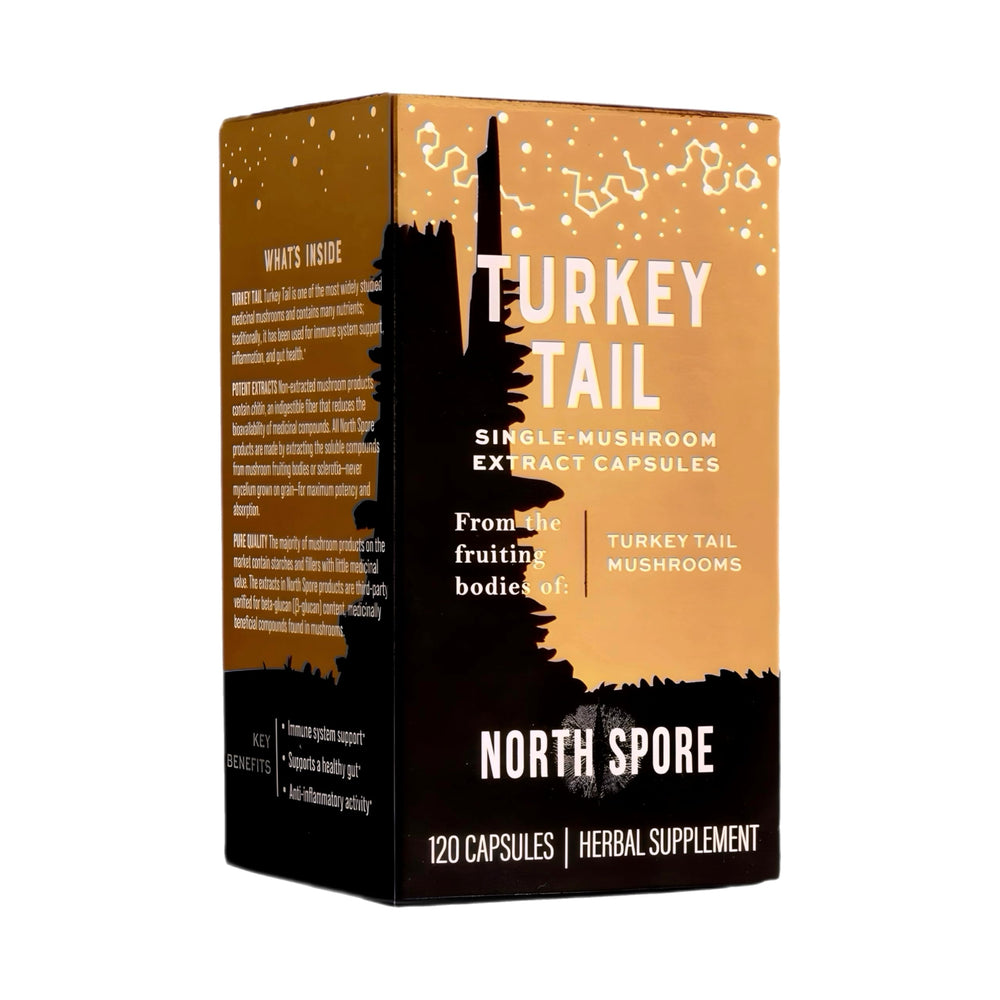 North Spore organic turkey tail mushrooms source and purity for trusted daily use