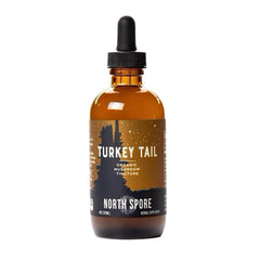 North Spore turkey tail tincture dropper for quick dosing.