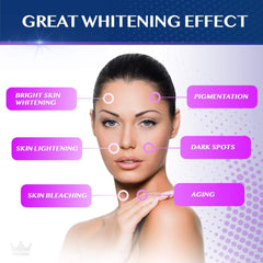 Northern Crown Cosmetics Glutathione whitening capsules close-up showing texture for daily use.