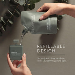Noshinku eco-friendly refill system packaging emphasizes low-waste travel.