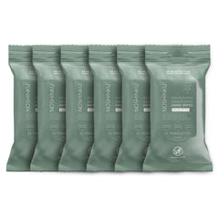 Noshinku eucalyptus wipes front pack for quick on-the-go cleansing.