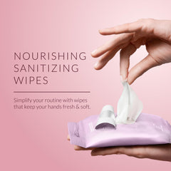 Resealable Lavendula pack keeps wipes fresh during travel or workouts