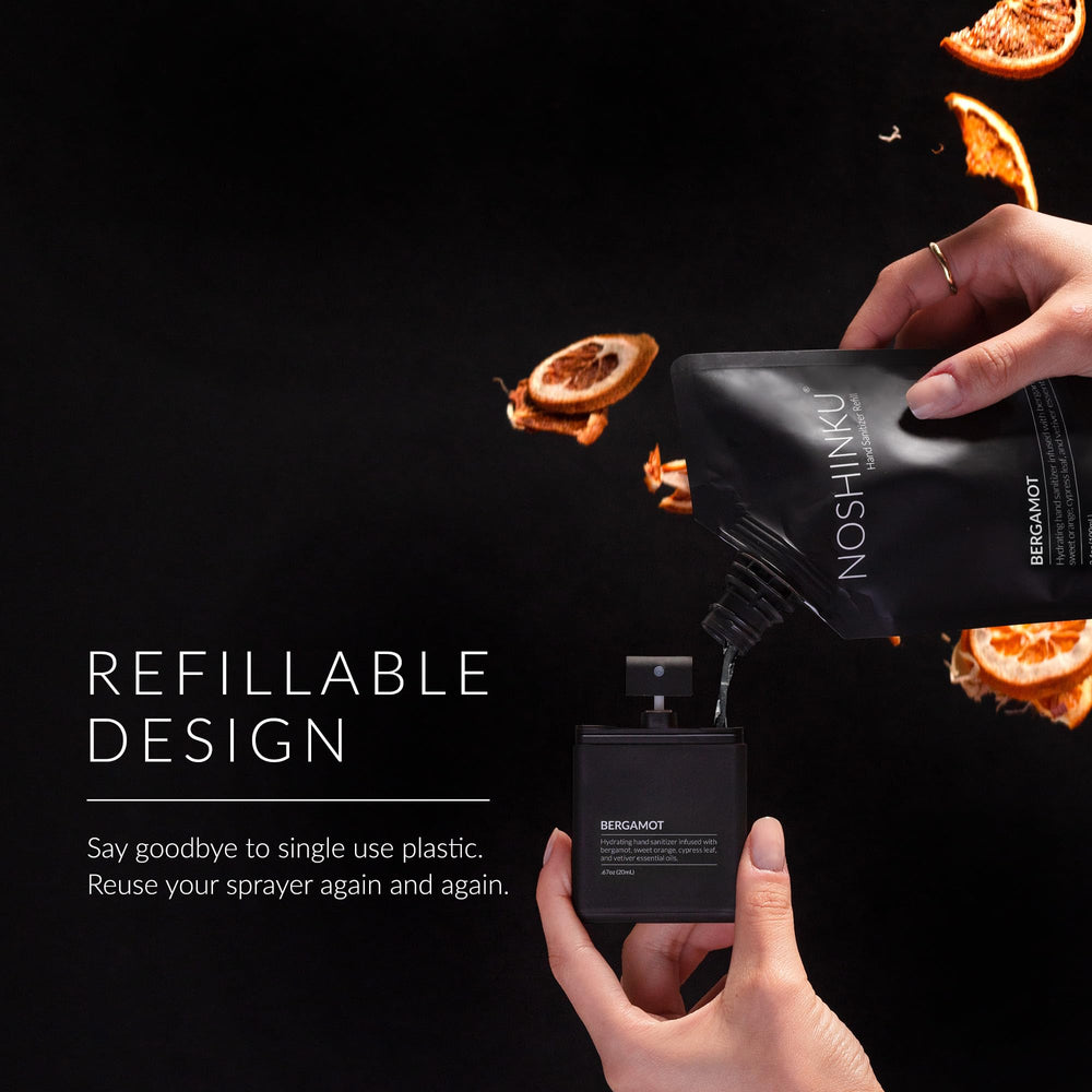 Noshinku travel-size spray bottle ideal for quick sanitizing anywhere