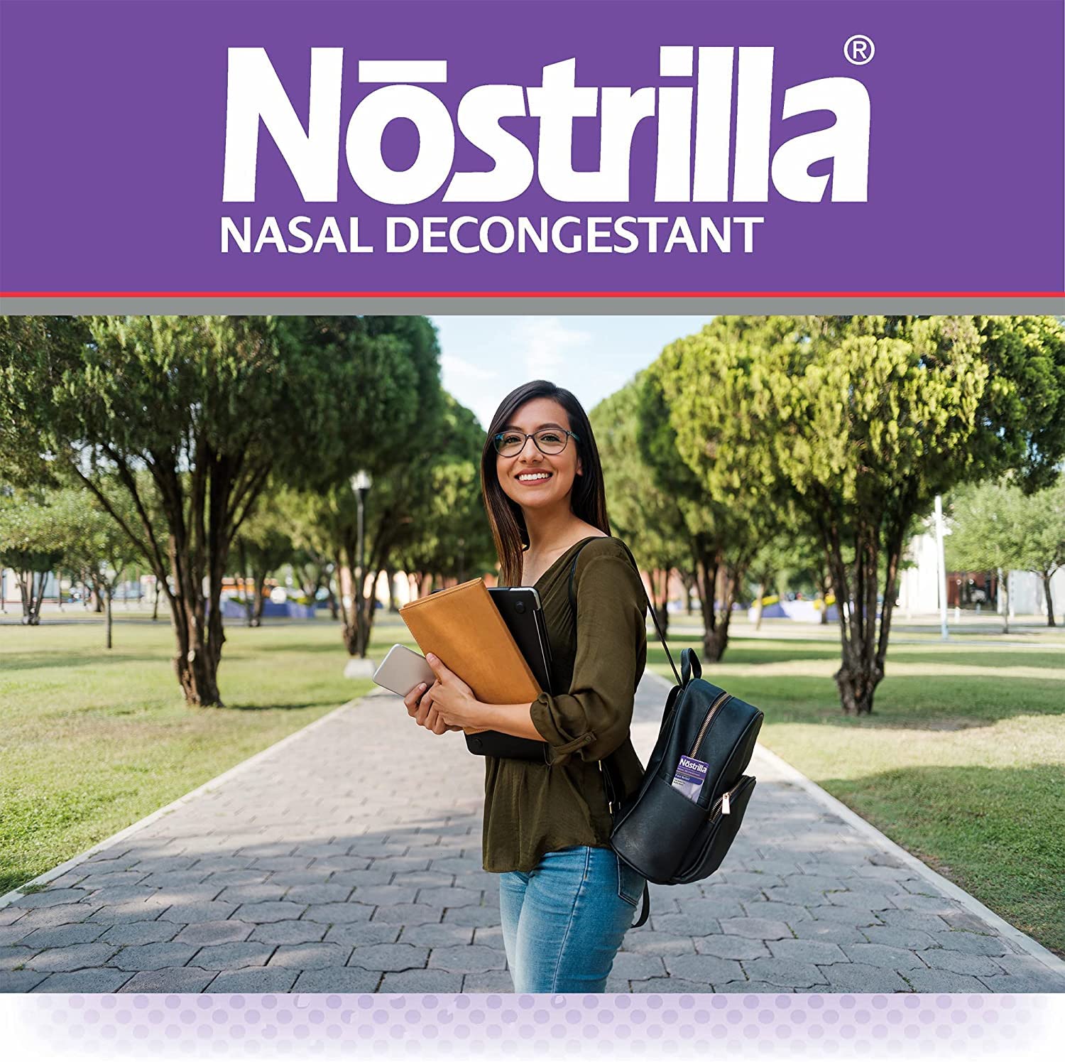 Nostrilla box back with directions and usage notes.