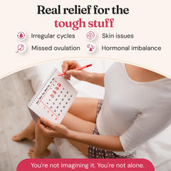 Nourished 40to1 Inositol capsules close-up showing daily skin balance support