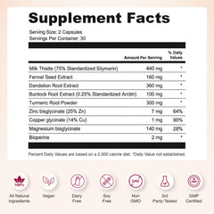 Milk Thistle ingredient highlights a liver-supportive option in Nourished Natural Health Detox + Debloat.