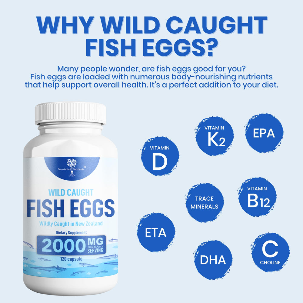 Nourishing Nutrients immune-support fish eggs capsules for daily wellness routines