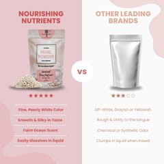 Nourishing Nutrients Pearl Powder used in a DIY face mask for glowing skin.