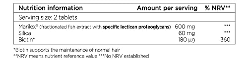Nourkrin Woman daily-use scene depicting simple regimen for hair care.