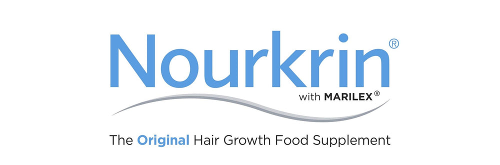 Nourkrin Woman pack front view showcasing natural hair supplement packaging.