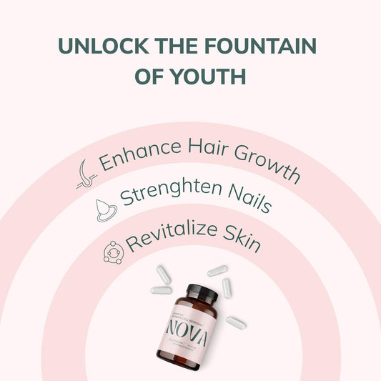 Nova Ultimate Cell Renewal capsules provide convenient daily intake for balanced autophagy support