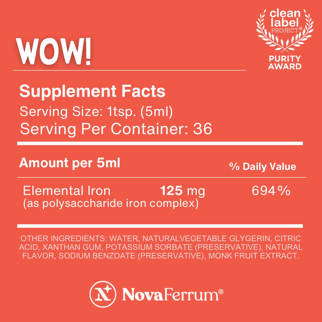 NovaFerrum Wow packaging for adult use and iron support