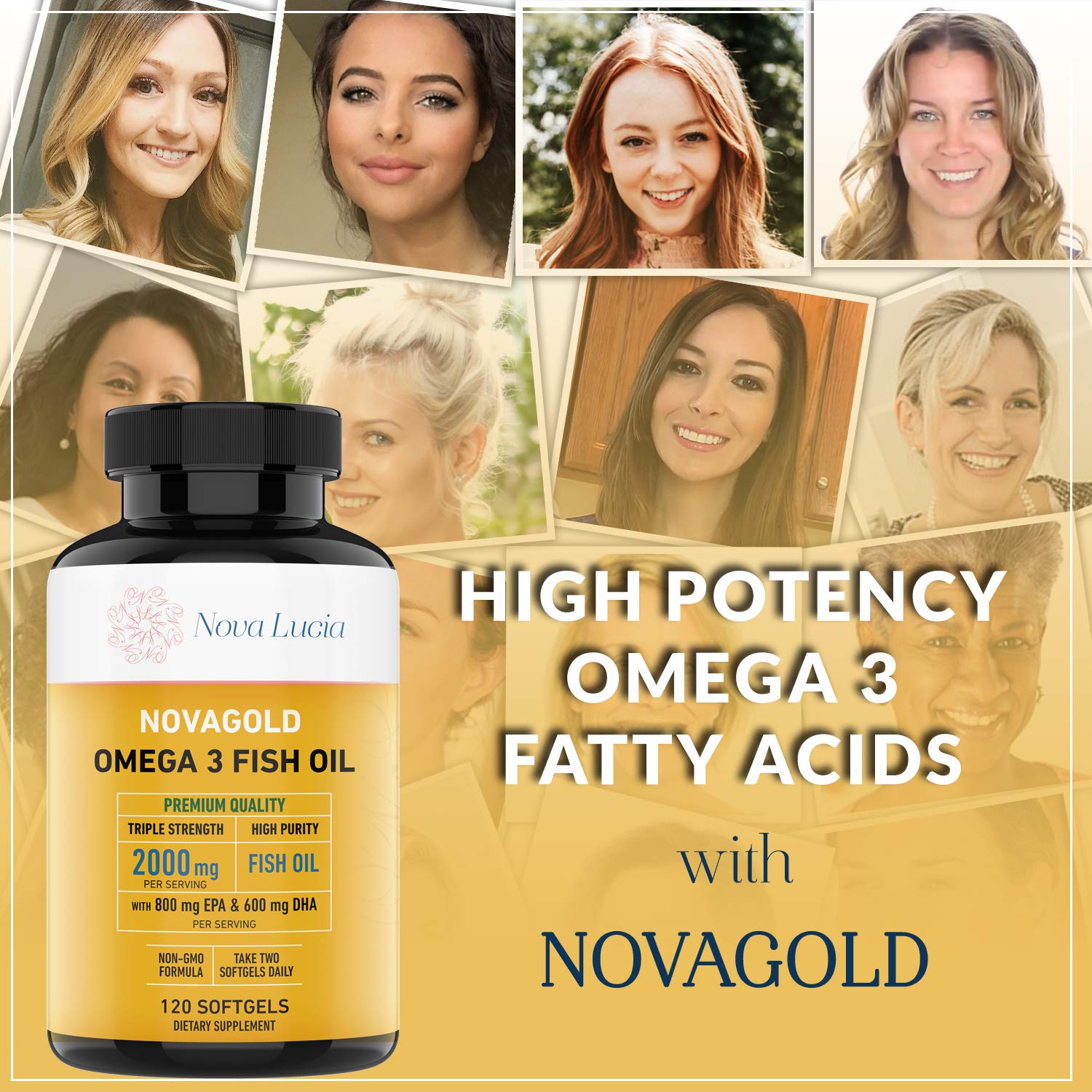 NovaGold Omega 3 non GMO USA made quality icon