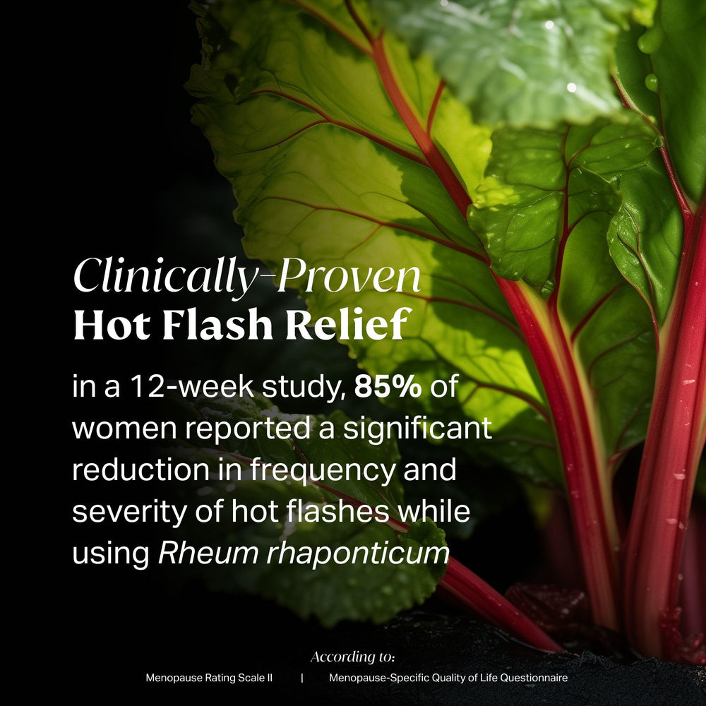 NOVAMD label close-up highlighting herbal blend and vitamins for menopause support.