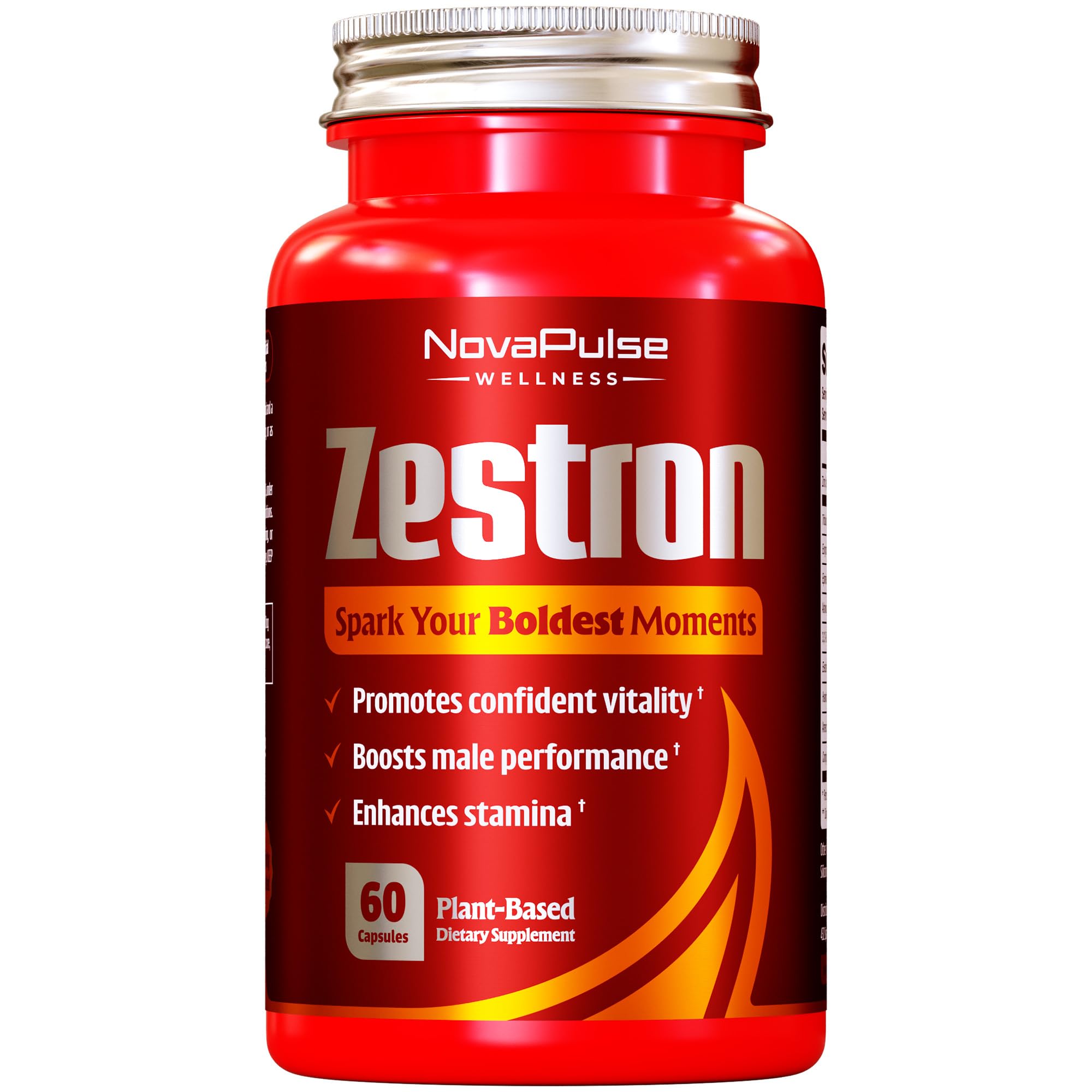NovaPulse Wellness bottle front showing premium performance support