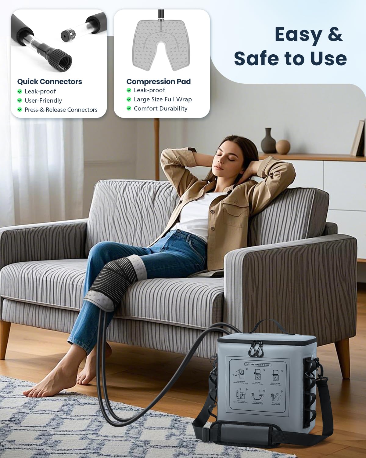 NOVARHOME versatile system supports knee, shoulder, hip and ankle recovery