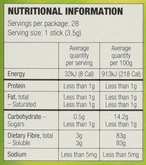 Each Benefiber stick provides 3g fiber per serving for daily use