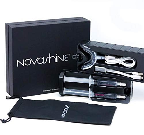 Novashine concentrated peroxide gel for precise application and effective whitening.