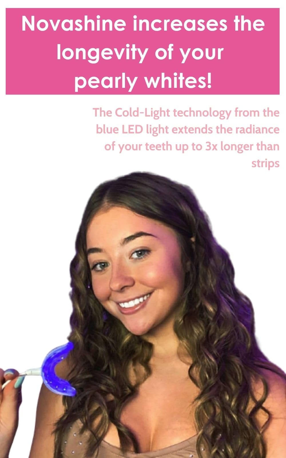 Novashine long-lasting color visual suggesting extended results over time