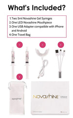 Novashine smartphone adapter enabling hands-free whitening sessions