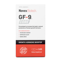 Novex Biotech GF-9 Core 120-count bottle front view for daily use.