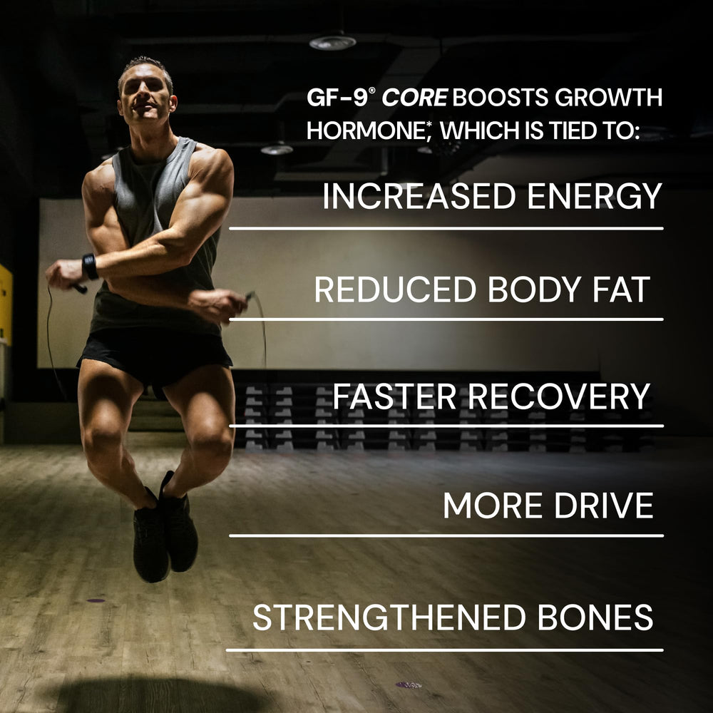 Novex Biotech GF-9 Core capsules ready for daily routine.