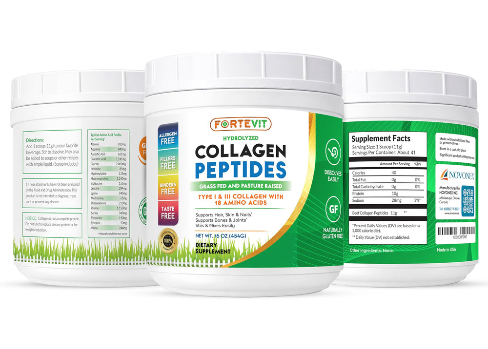NOVONEX FORTEVIT on kitchen counter supports easy daily nutrition.