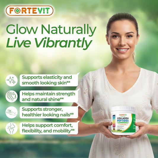 NOVONEX FORTEVIT scoop demonstrates precise dosing for daily use.