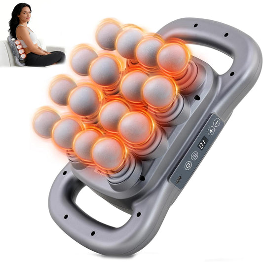 Novotechcal 16-head massage gun with multiple heads for targeted deep tissue relief