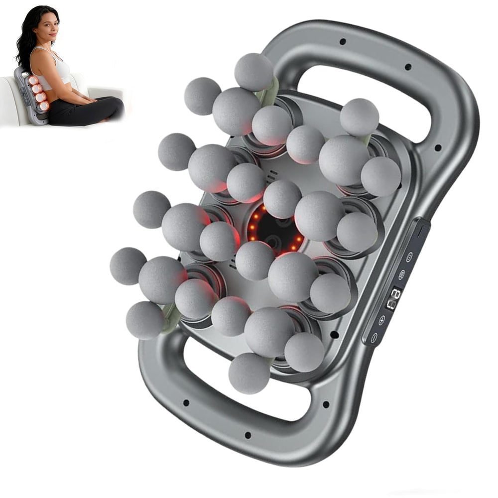 Novotechcal 28-head massage gun front view for at-home deep tissue relief.