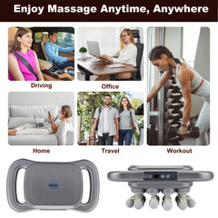 Novotechcal dark grey massager with portable, travel-friendly design.