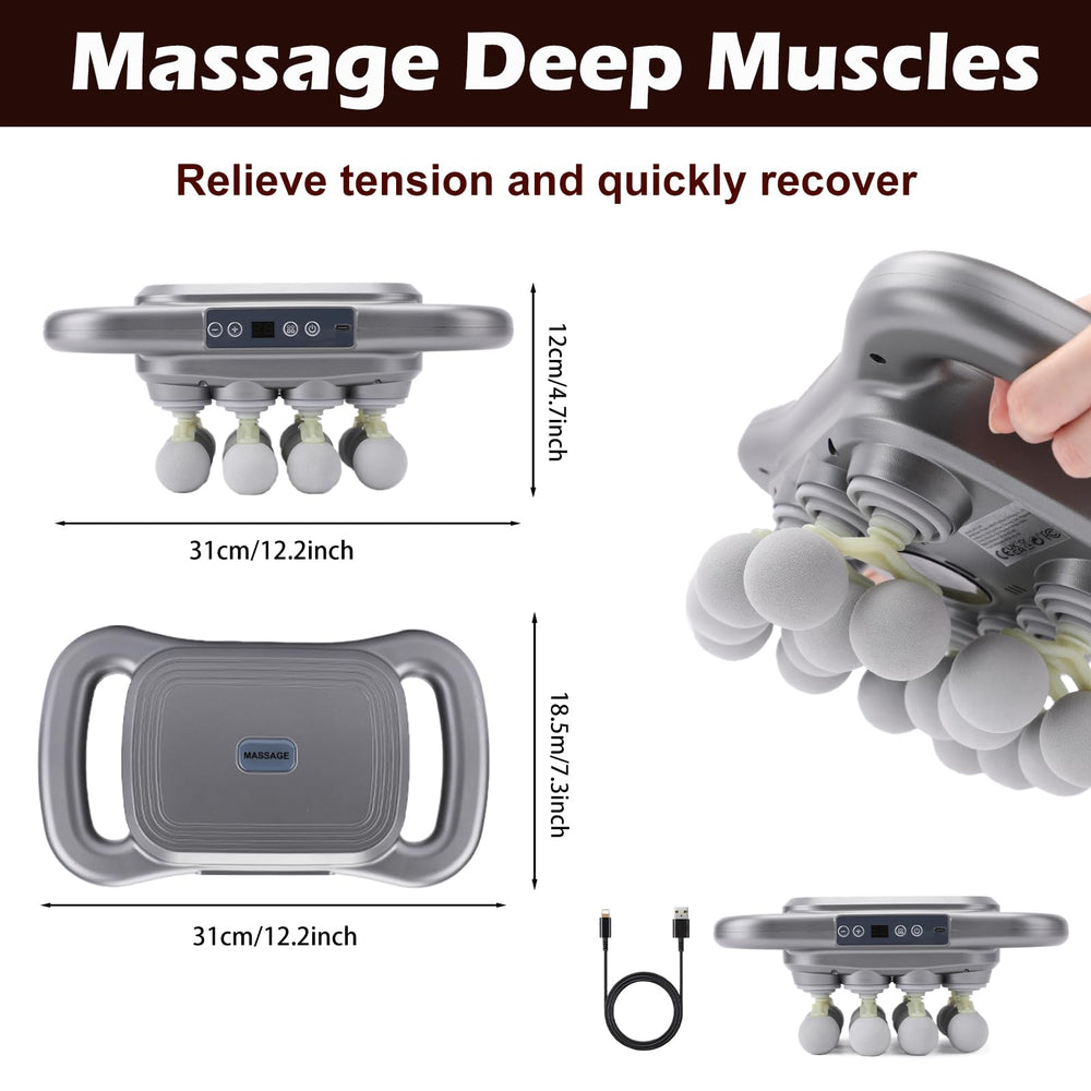 Novotechcal deep tissue percussion focus for knot release and muscle relaxation