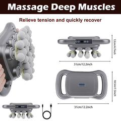 Novotechcal massage gun in use for targeted muscle recovery.