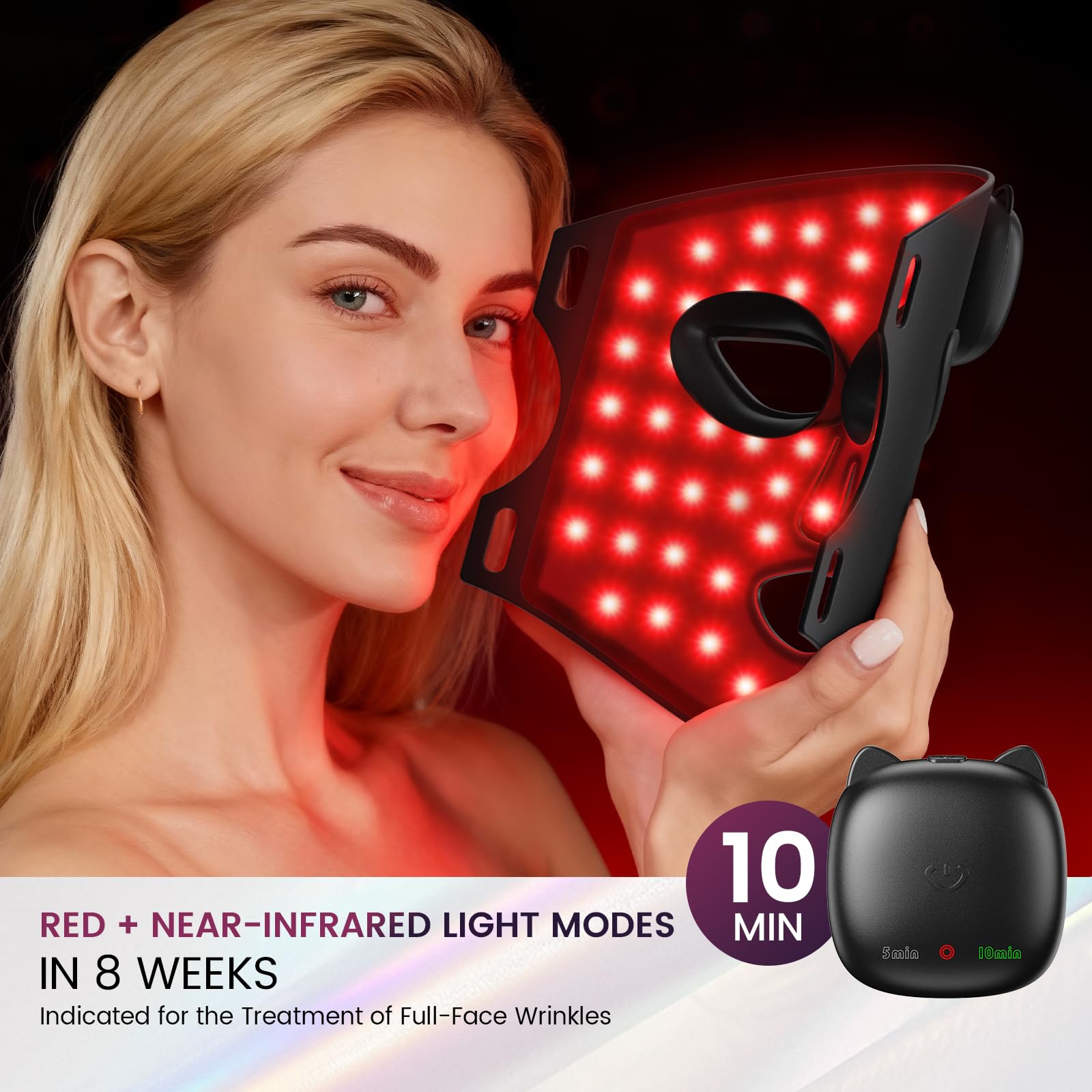 Novurial 850nm infrared detail for targeted facial illumination