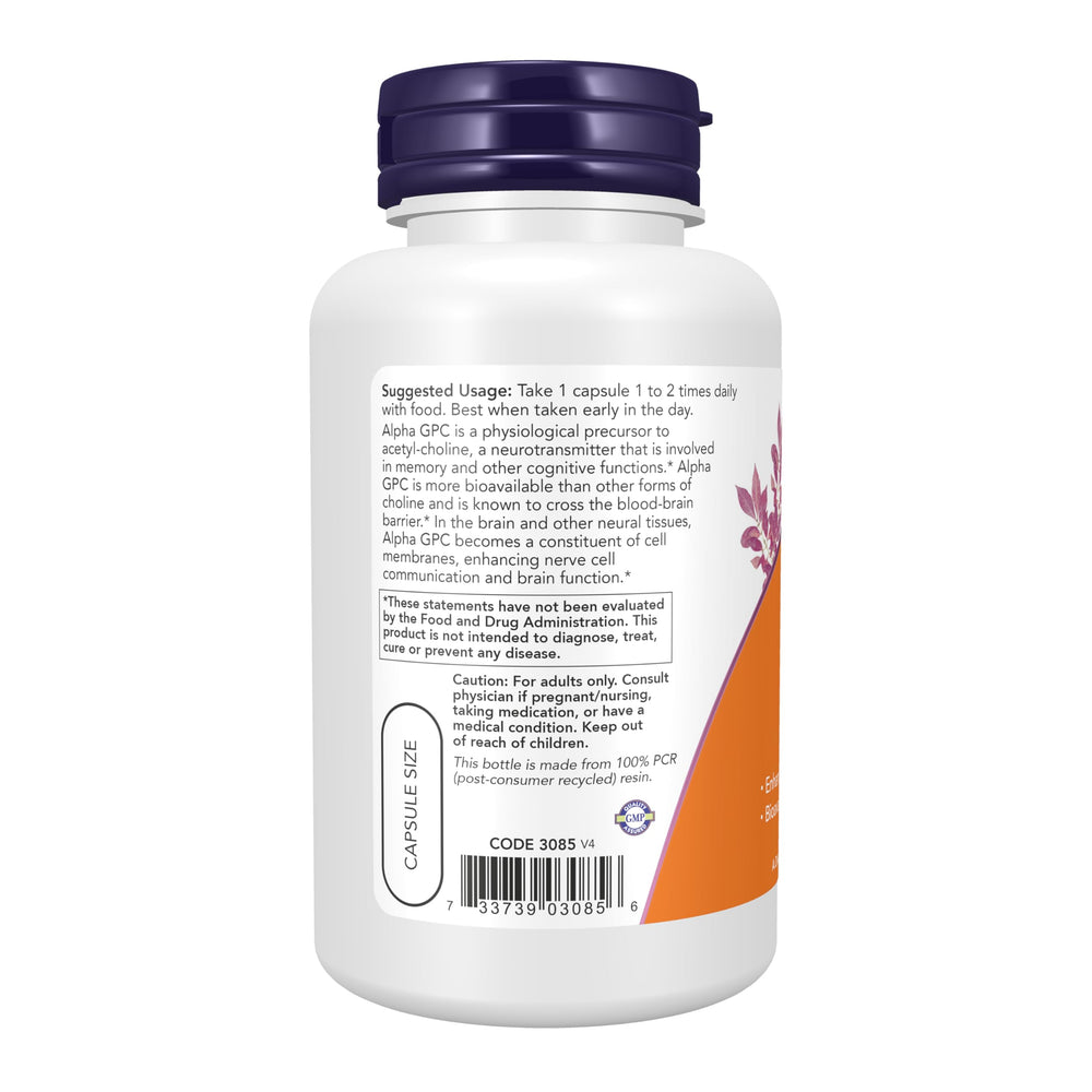 Pack of 2 NOW Foods Alpha GPC boxes for convenient supplementation.