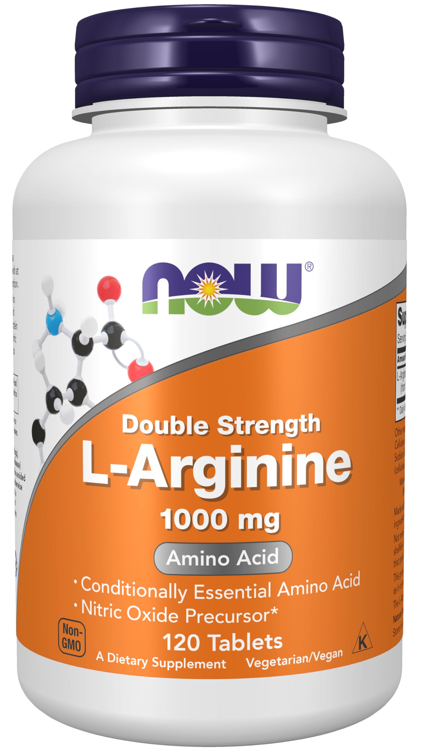 NOW Foods L-Arginine US-made packaging supports brand reliability and quality.