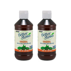 NOW Foods BetterStevia original liquid bottle for zero-calorie sweetness