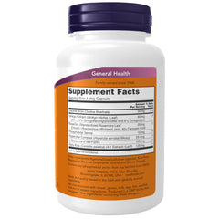 NOW Foods Brain Elevate bottle label close-up highlighting ginkgo and RoseOx ingredients