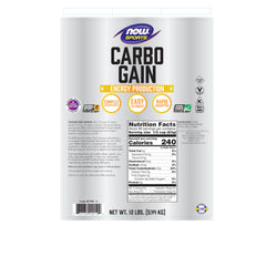NOW Foods Carbo Gain scoop for easy pre-workout mixing