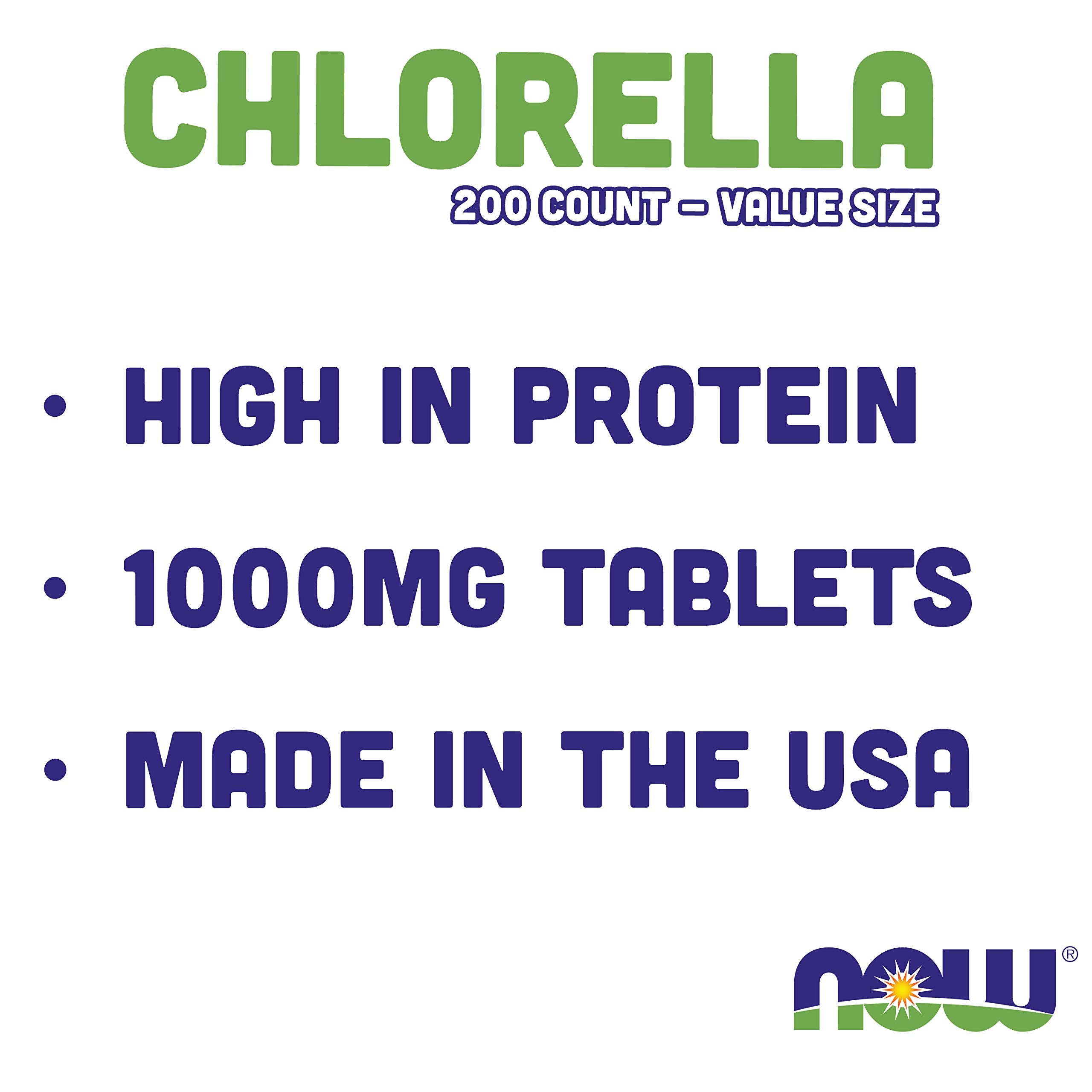 NOW Foods Chlorella daily-use scene showing practical supplementation