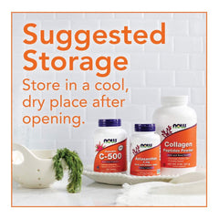 Nutrition facts on NOW Foods chlorella label for informed choices.