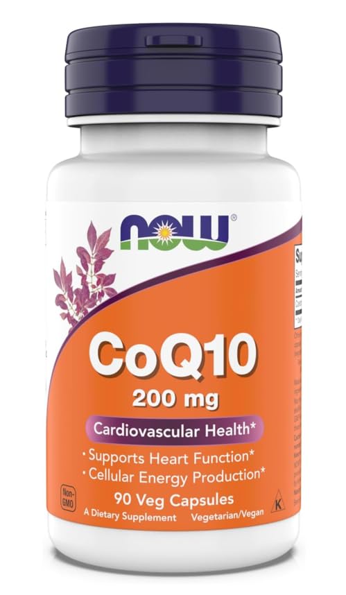 NOW Foods CoQ10 200 mg capsules ready for daily energy support and heart health