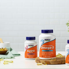 NOW Foods CoQ10 USA-made packaging highlights domestic production