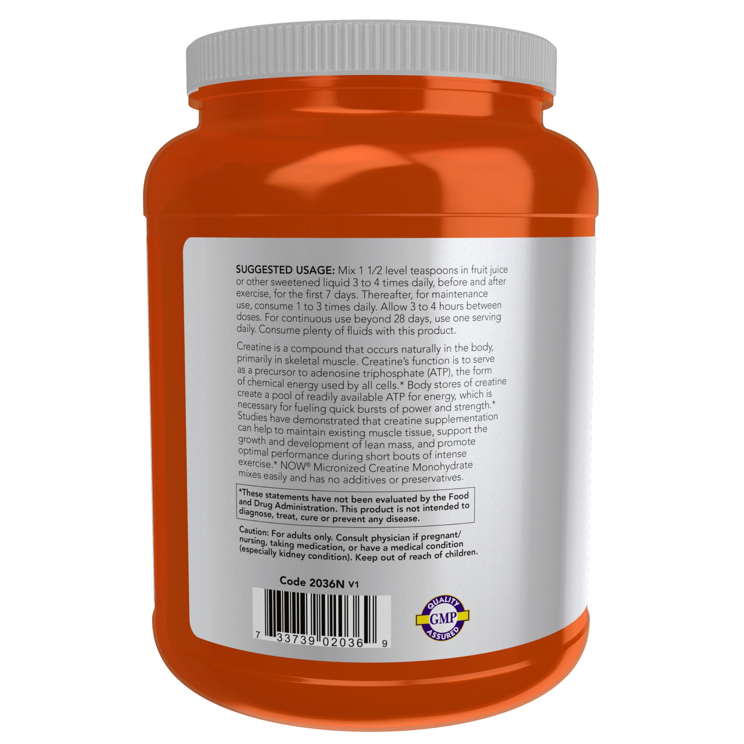 NOW Foods Creatine Powder mixing in water demonstrates fast dissolving convenience
