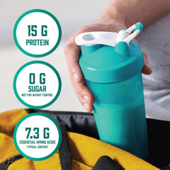 NOW Foods Egg White Protein powder pour for smooth shake mixing