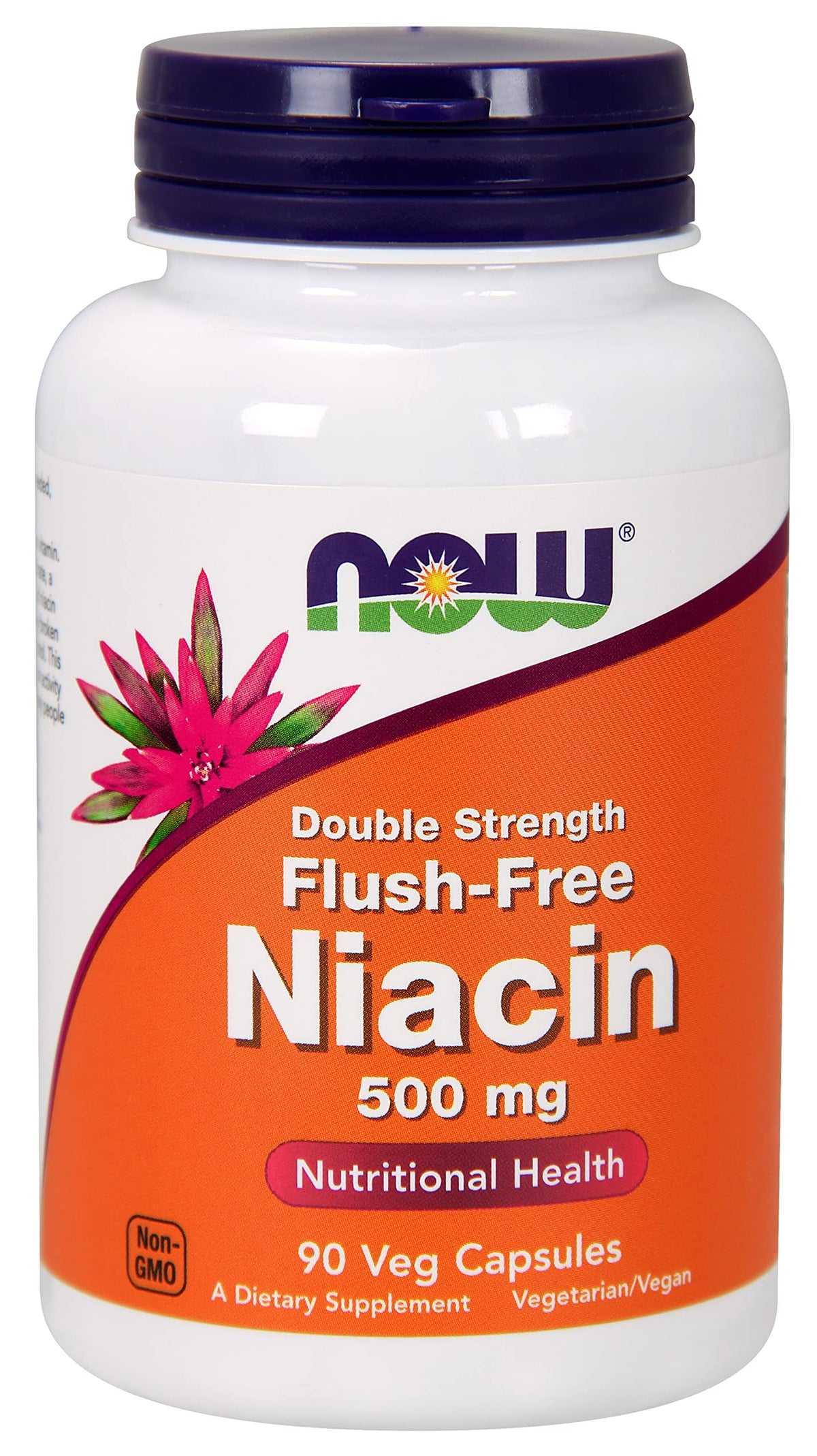 NOW Foods Flush Free Niacin 640mg bottle with non-flushing B vitamin formulation