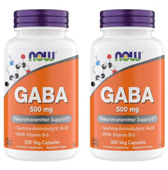 NOW Foods GABA 500 mg capsules bottle pour supports relaxation